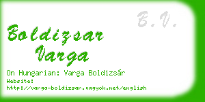 boldizsar varga business card